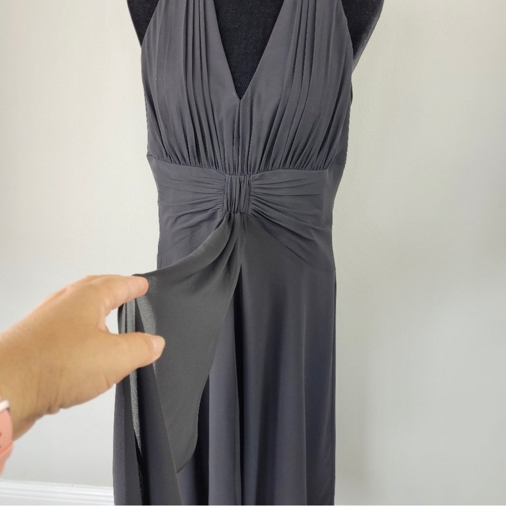 Rena Rowan Chiffon Black Cocktail dress sleeveless size 14